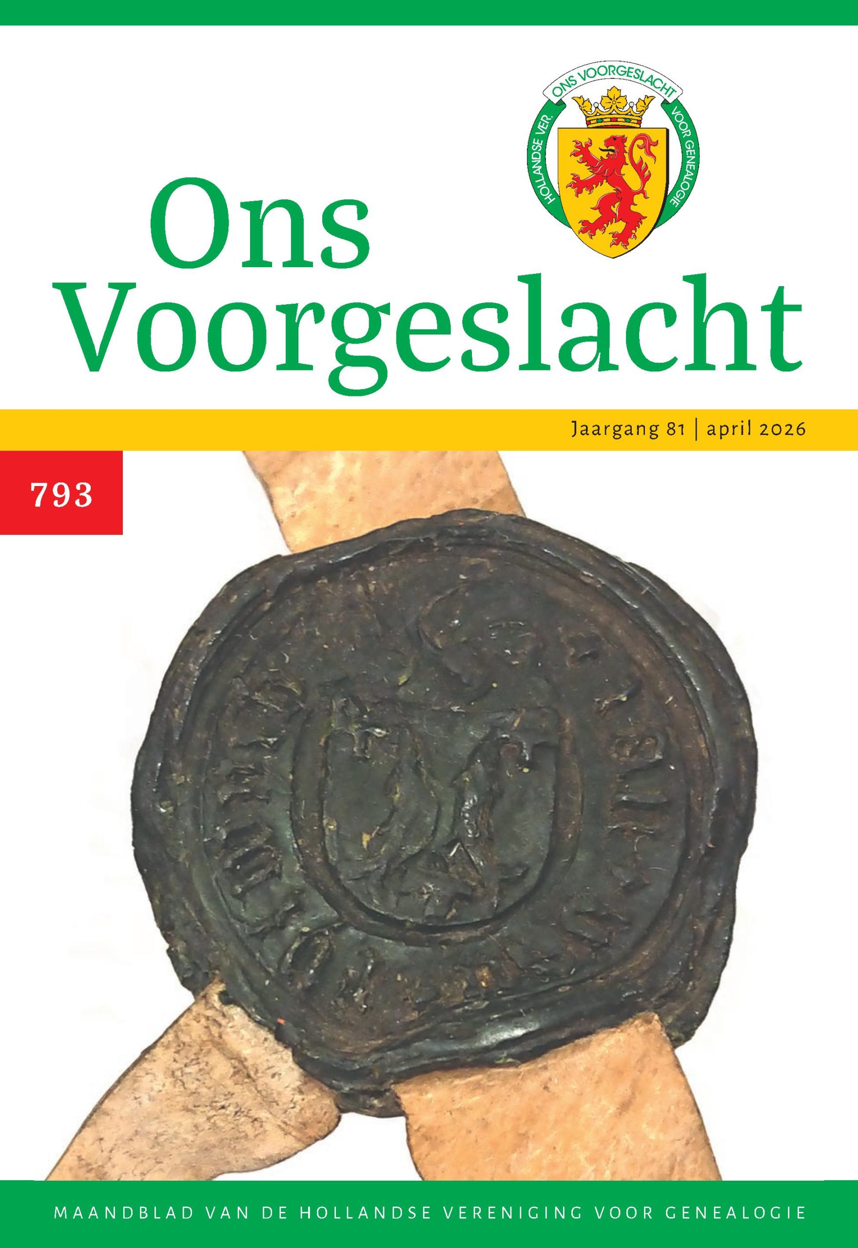 Ons Voorgeslacht – april 2026